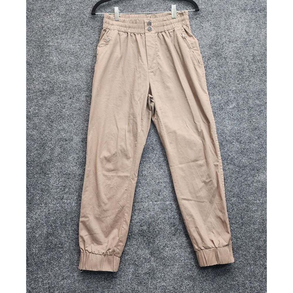 Varley Camino Pant Women's S Khaki Cotton Twill Jogger Gorpcore Utility Stretch